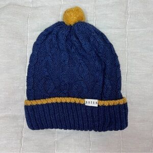 Dozer Manny Cable Knit Beanie in Navy Size 0-12 Months
